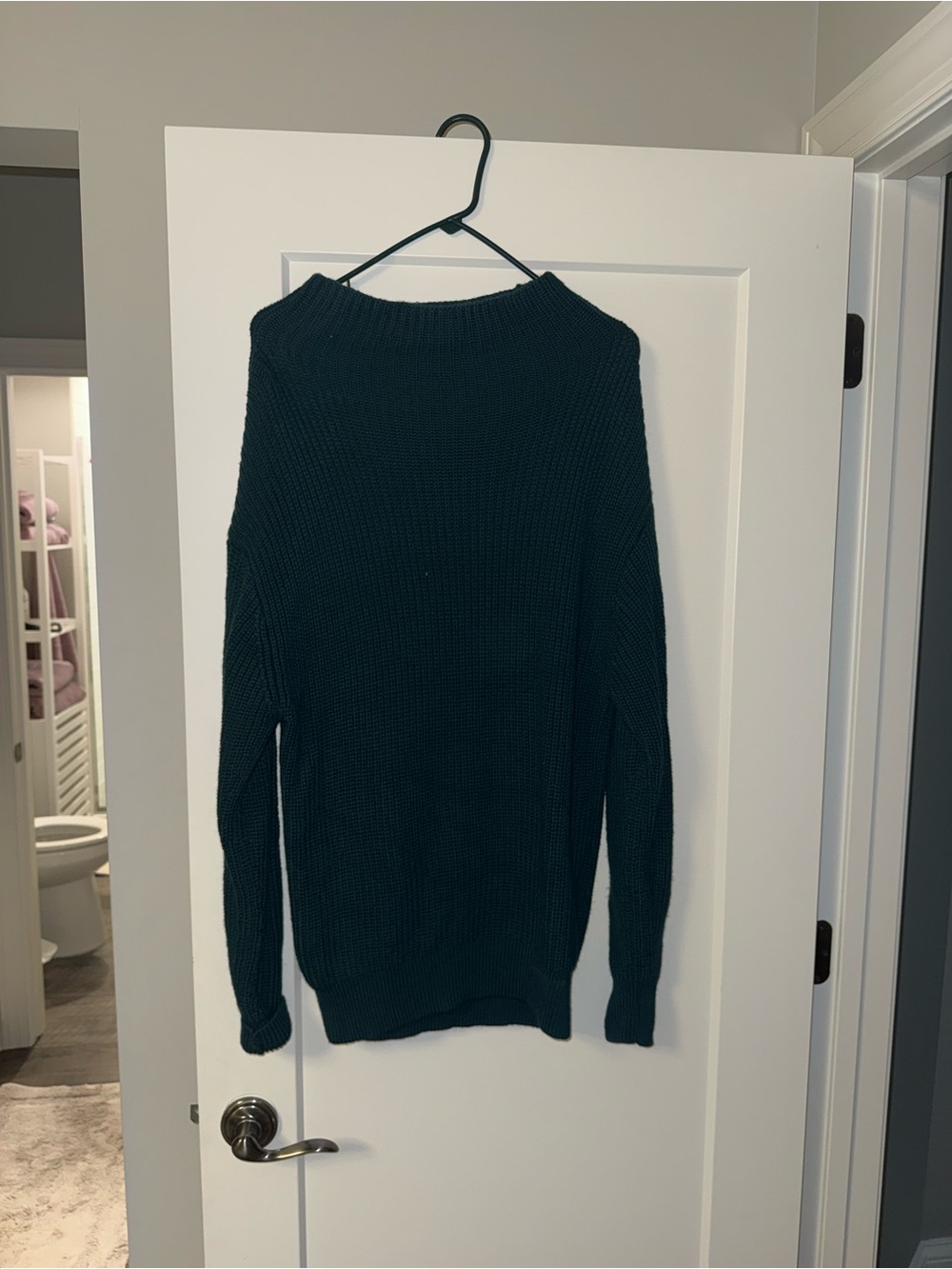 Wilfred Teal Crewneck Knit Pullover